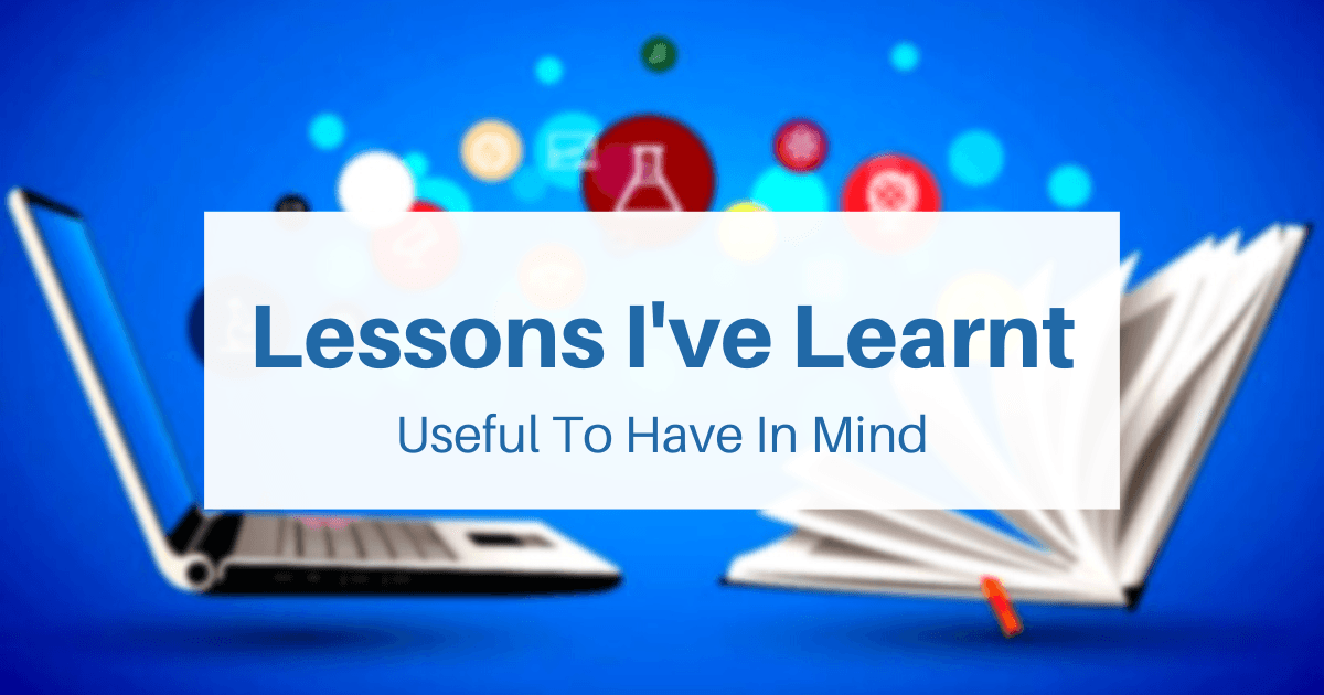 Lessons I've Learnt While Building Sites